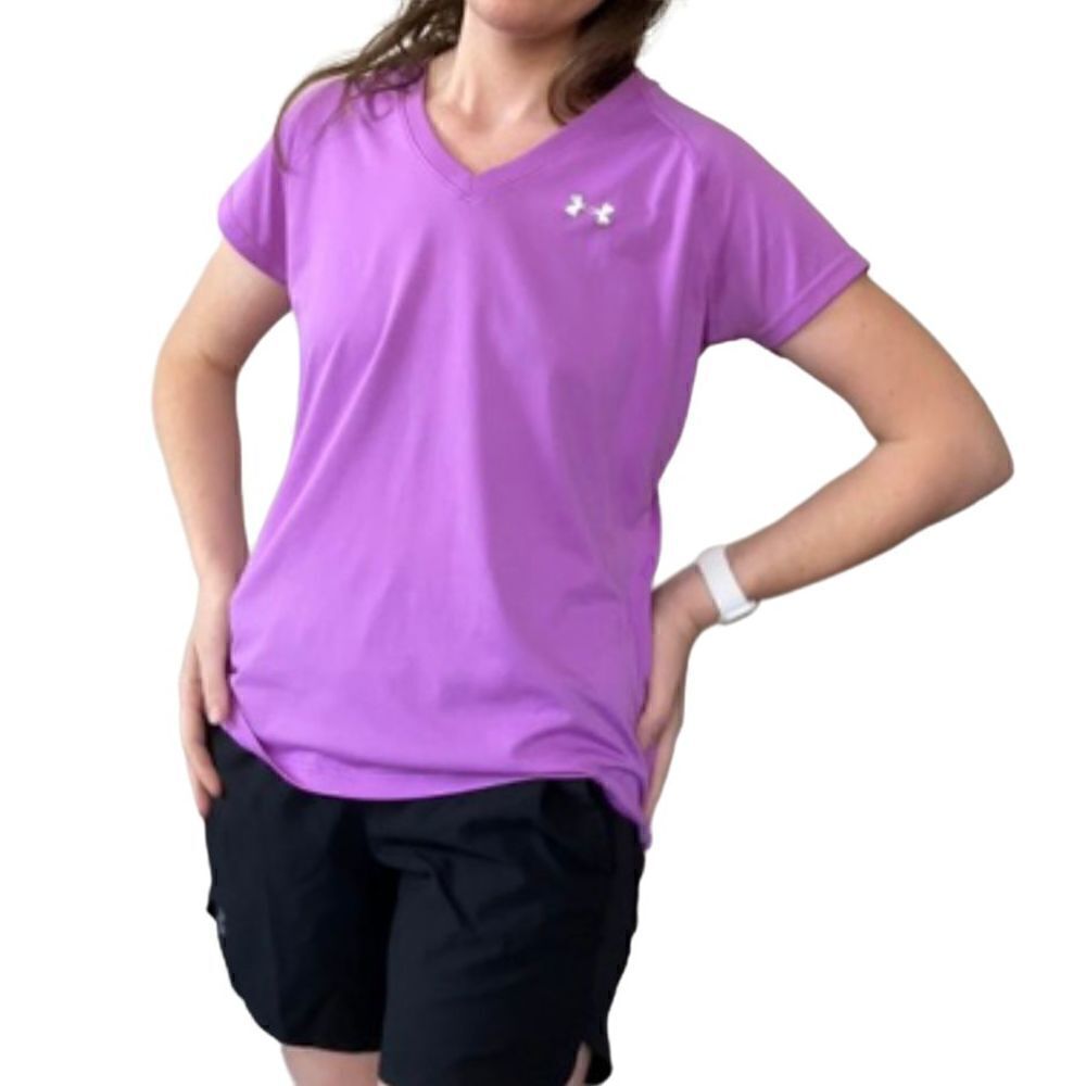 Under Armour Purple Tech Short Sleeve Top M